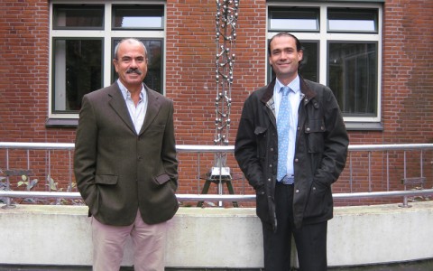 El Dr Ribera con el Dr Cordero en la Lubinus Klinik de Kiel. Alemania.