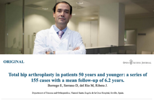 El Dr. Ribera publica su experiencia en prótesis de cadera en pacientes menores de 50 años  en la prestigiosa revista internacional (IJAJR)