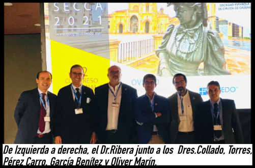 El Dr. Ribera , ponente oficial del Congreso Anual de la Sociedad Española de Cirugía de Cadera 2021