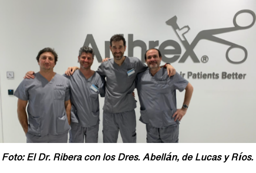 El Dr. Ribera, instructor del Curso Avanzado de Artroscopia Cadera Arthrex en Munich- 2022