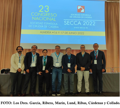 Magnífico Congreso de la Sociedad Española de Cadera (SECCA) con la presencia del Dr. Ribera como ponente en las mesas oficiales.