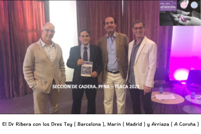 El Dr. Ribera Profesor Titular del Plan Nacional de Formación en Artroscopia ( PFNA ) avalado por AEA