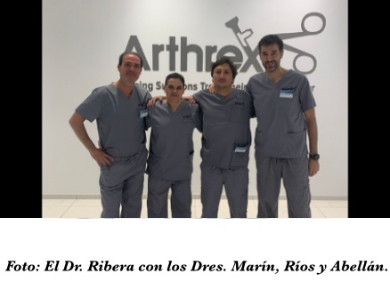 El Dr. Ribera, instructor del Curso Avanzado de Artroscopia Cadera Arthrex en Munich – 2022
