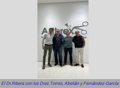 Los Dres. Ribera y Montilla, instructores en los Cursos Avanzados de Artroscopia de  Cadera-Rodilla Arthrex en Munich- 2023