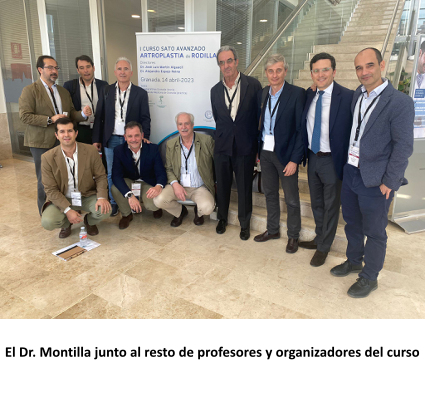 El Dr. Montilla participa en el I Curso Avanzado de Artroplastia de Rodilla de la Sociedad Andaluza de Traumatología y Ortopedia